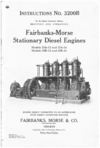 Cover of Stationary Diesel Engines Modesl 32A & 32B