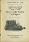 Cover of Starting & Operating Type "C-O" Marine Engines